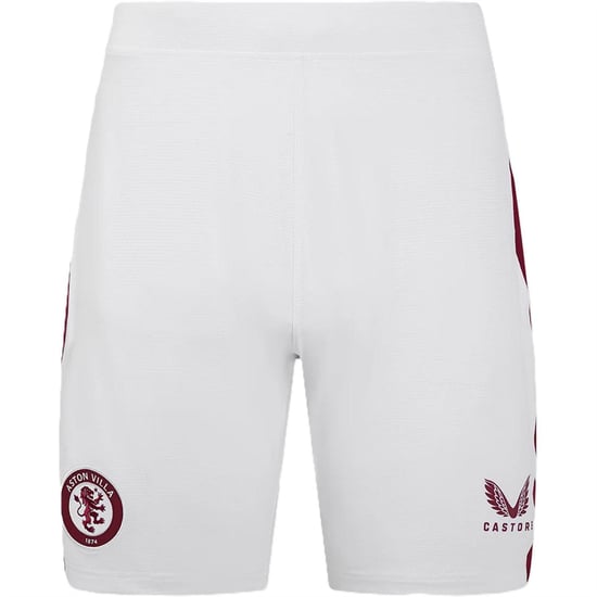 Castore - Fußballshorts für Damen (Weiß/Rot) - Image 1