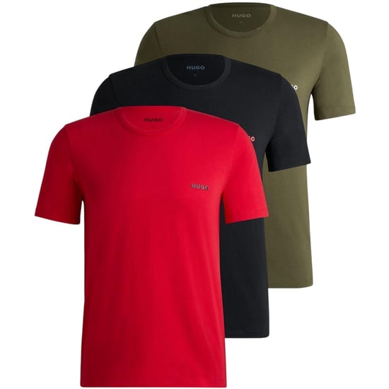 Hugo - Schlafanzug-Oberteil für Herren (3er-Pack) (Rot/Grün/Schwarz) - Image 2