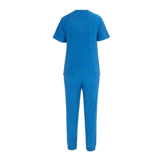 Miso - Schlafanzug für Damen, Baumwollmischung, kurzärmlig (Blau) - Image 2