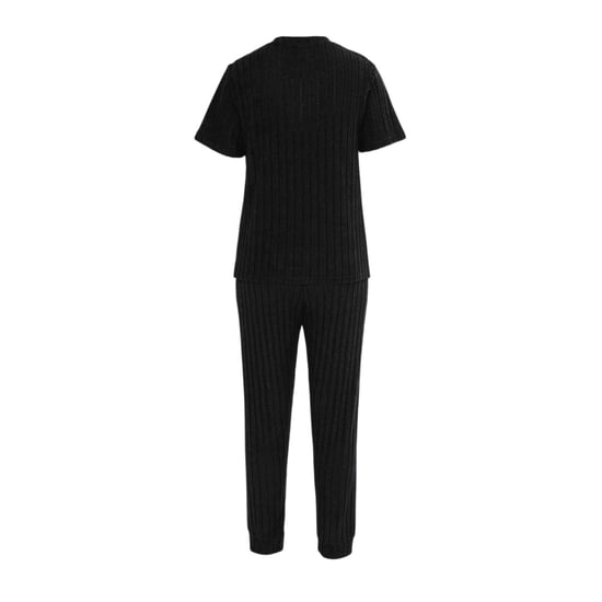Miso - Schlafanzug für Damen, Baumwollmischung, kurzärmlig (Schwarz) - Image 2