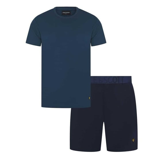 Lyle & Scott - "Idris" Loungewear Set für Herren, Rundhalsausschnitt, kurzärmlig (Dunkles Jeansblau) - Image 1