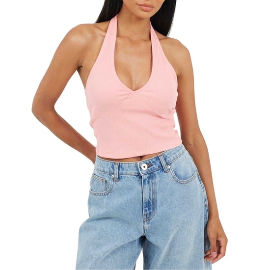 Brave Soul - Kurzes Top für Damen, Neckholder, Ärmellos (Pink/Violett) - Image 2