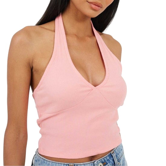 Brave Soul - Kurzes Top für Damen, Neckholder, Ärmellos (Pink/Violett) - Image 4