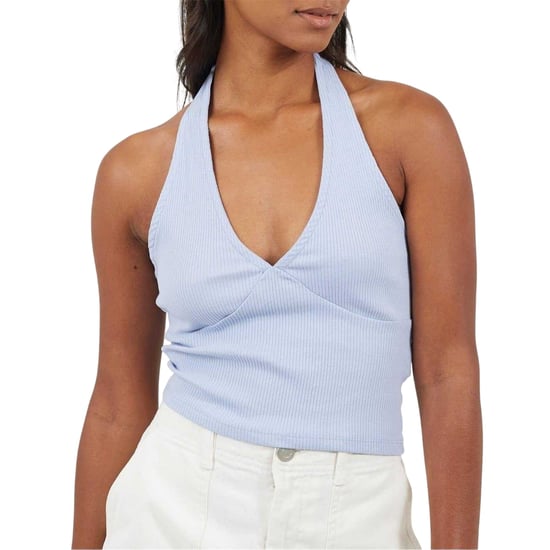 Brave Soul - Kurzes Top für Damen, Neckholder, Ärmellos (Blau) - Image 2