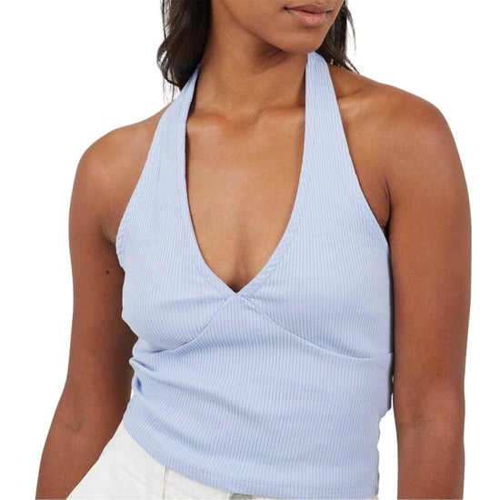 Brave Soul - Kurzes Top für Damen, Neckholder, Ärmellos (Blau) - Image 4