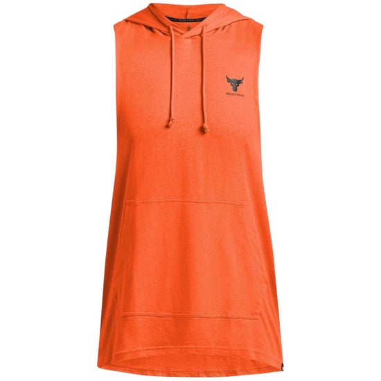 Under Armour - "Project Rock Payoff" Kapuzenpullover für Herren, Ärmellos (Orange) - Image 2