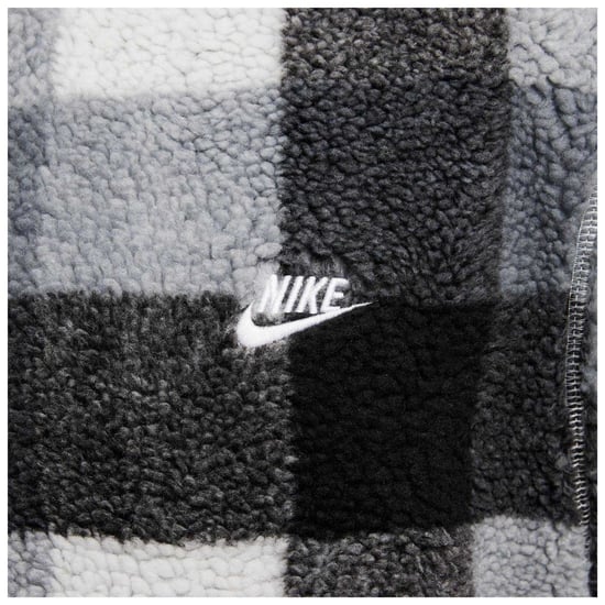 Nike - "Winterized" Fleece-Oberteil für Herren, Stehkragen (Schwarz/Weiß) - Image 4