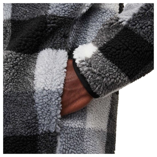 Nike - "Winterized" Fleece-Oberteil für Herren, Stehkragen (Schwarz/Weiß) - Image 5