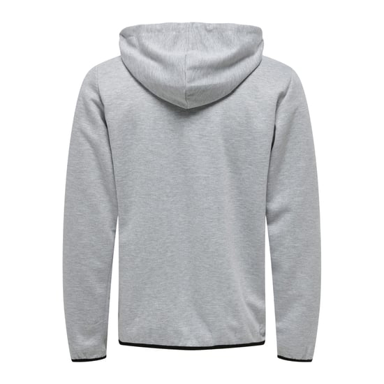 Only - Sweatjacke für Herren, mit Kapuze, Regulär (Hellgrau meliert) - Image 2