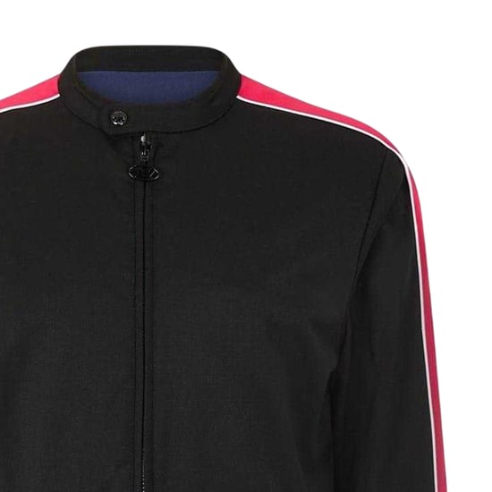 Diesel - Bikerjacke für Herren, Langärmlig (Schwarz/Rot) - Image 3