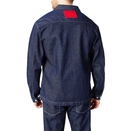 Hugo Boss - "X Replay" Hemdjacke für Herren, Denim, Übergroß (Dunkle Waschung) - Image 2