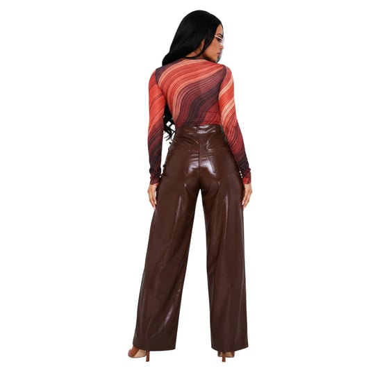 Missy Empire - Bodysuit für Damen, Tropfenausschnitt (Orange) - Image 2