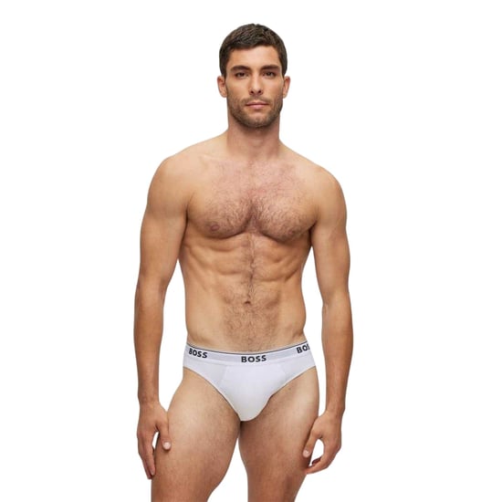 Boss - Slips für Herren, Premium-Baumwolle (3er-Pack) (Schwarz/Weiß/Grau) - Image 3
