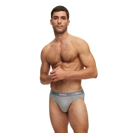 Boss - Slips für Herren, Premium-Baumwolle (3er-Pack) (Schwarz/Weiß/Grau) - Image 4