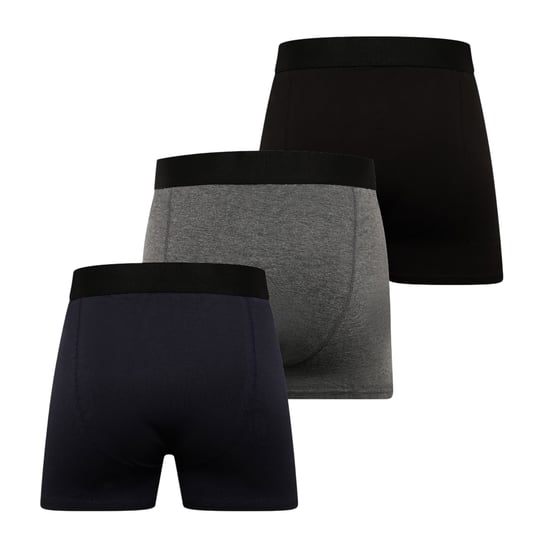 Duck and Cover - "Bronteen" Boxershorts für Herren, Baumwollmischung (3er-Pack) (Schwarz/Grau/Marine) - Image 2
