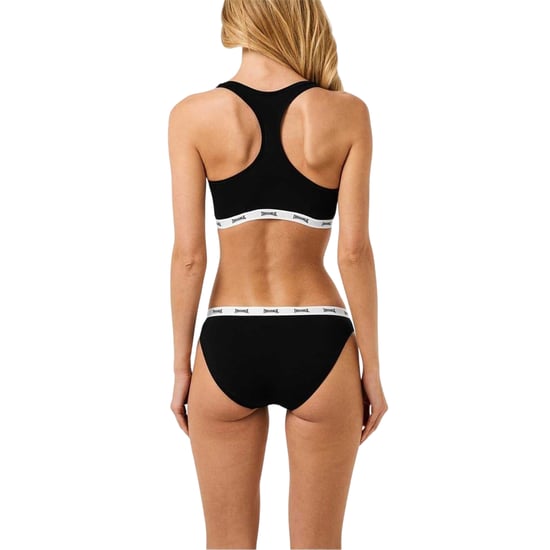 Lonsdale - Sport-BH für Damen, Baumwolle (Schwarz) - Image 3