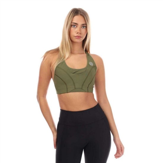 Skins - "Series-3" Sport-BH für Damen (Khakigrün) - Image 1