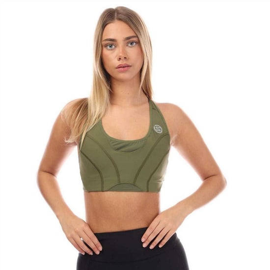 Skins - "Series-3" Sport-BH für Damen (Khakigrün) - Image 2