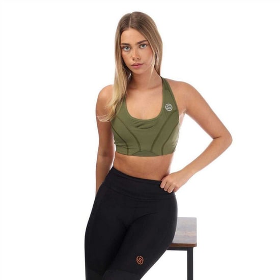 Skins - "Series-3" Sport-BH für Damen (Khakigrün) - Image 4
