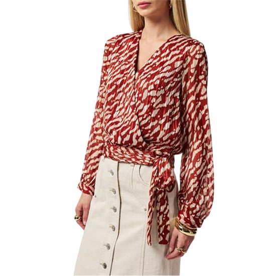 Vero Moda - Wickel-Oberteil für Damen, V-Ausschnitt (Gebrannter Ziegelstein) - Image 3