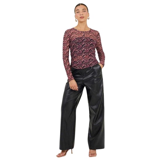 Brave Soul - Oberteil für Damen, Netzmaterial, Schmal (Pink/Marine) - Image 1