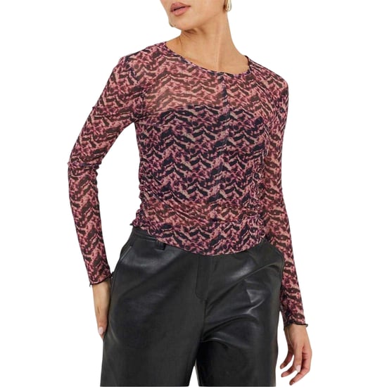 Brave Soul - Oberteil für Damen, Netzmaterial, Schmal (Pink/Marine) - Image 2