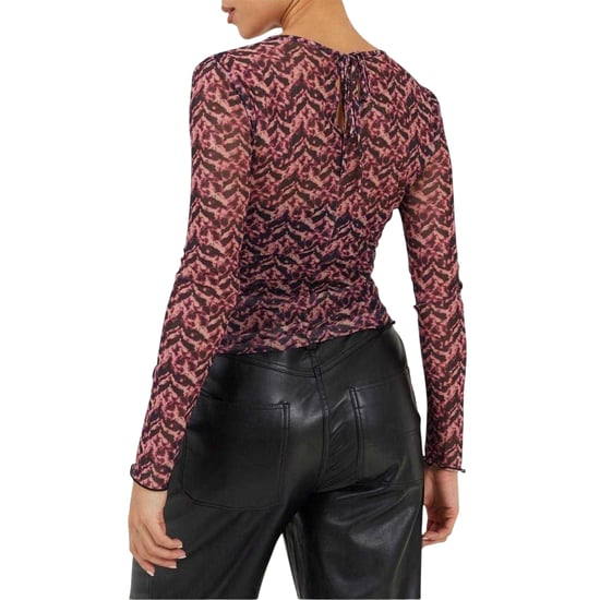 Brave Soul - Oberteil für Damen, Netzmaterial, Schmal (Pink/Marine) - Image 3
