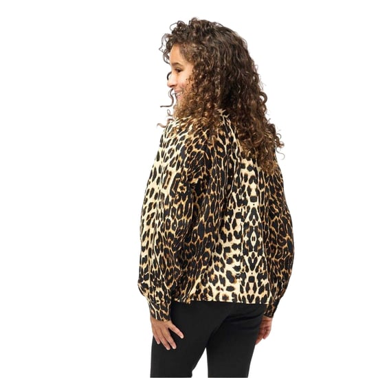 Biba - Bluse für Mädchen, Ballonärmel (Braun/Schwarz) - Image 3