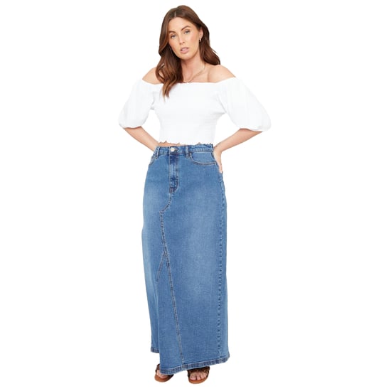 Be You - Kurzes Top für Damen, Schulterfrei, Regulär, Puffärmel (Weiß) - Image 5