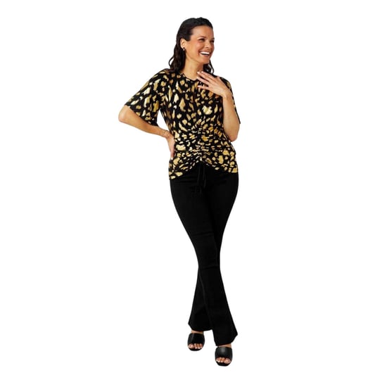 Biba - Oberteil für Damen, Jersey (Braun/Schwarz) - Image 4