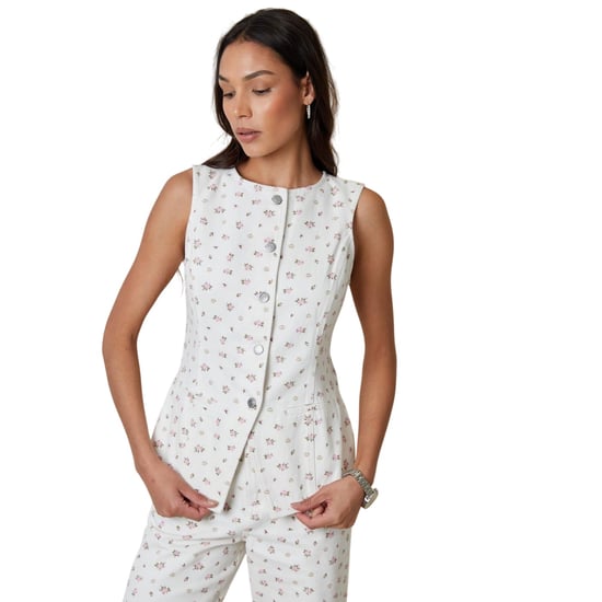 Threadbare - Top für Damen, Ärmellos (Weiß bedruckt) - Image 2