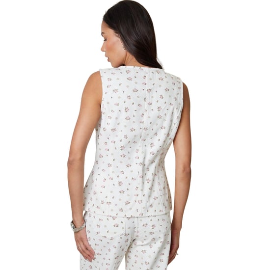Threadbare - Top für Damen, Ärmellos (Weiß bedruckt) - Image 3
