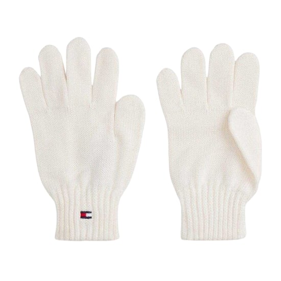 Tommy Hilfiger - Flaggenlogo-Handschuhe für Kinder, Jerseyware (Weiß) - Image 1