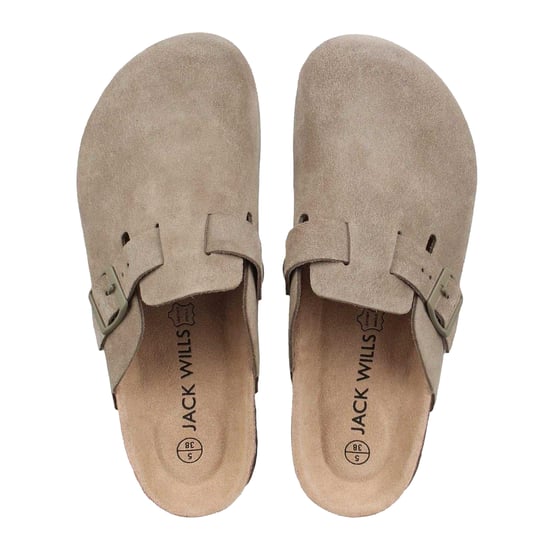 Jack Wills - Mules für Damen, Leder (Braungrau) - Image 4