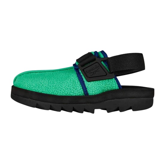 Reebok - Clogs für Damen, Fleece, Grob flach (Grün/Kobalt) - Image 2