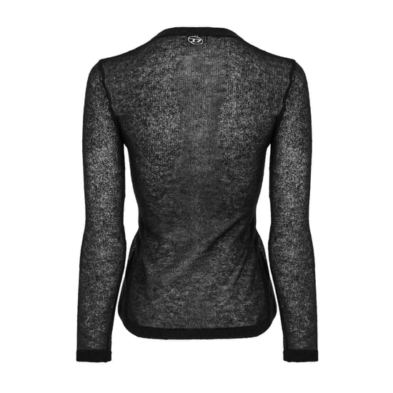 Diesel - "Arina" Strickjacke für Damen, V-Ausschnitt, Langärmlig (Schwarz) - Image 2
