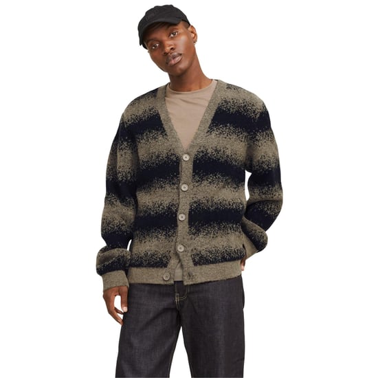Jack And Jones - Strickjacke für Herren, Grobstrick, leger (Grau) - Image 1