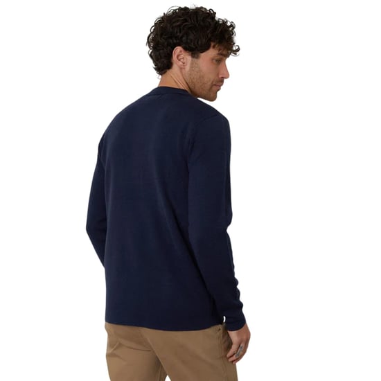 Threadbare - Strickjacke für Herren, Mit vorderem Reißverschluss, Jerseyware (Marine) - Image 3