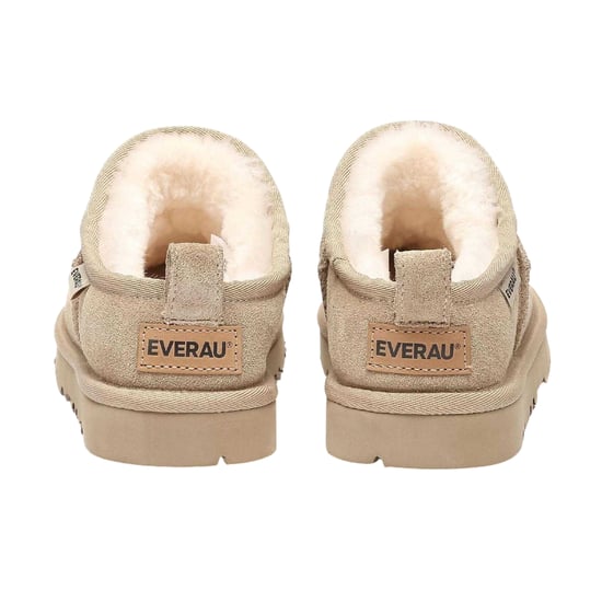 EverAu - Hausschuh-Stiefel für Damen, Wildleder, Flach (Sand) - Image 2
