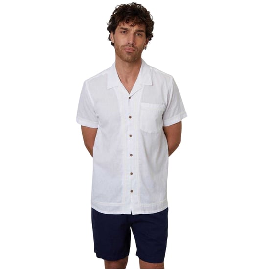 Threadbare - Hemd für Herren, kurzärmlig (Weiß) - Image 2