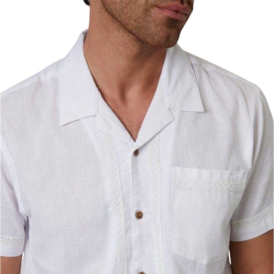 Threadbare - Hemd für Herren, kurzärmlig (Weiß) - Image 4