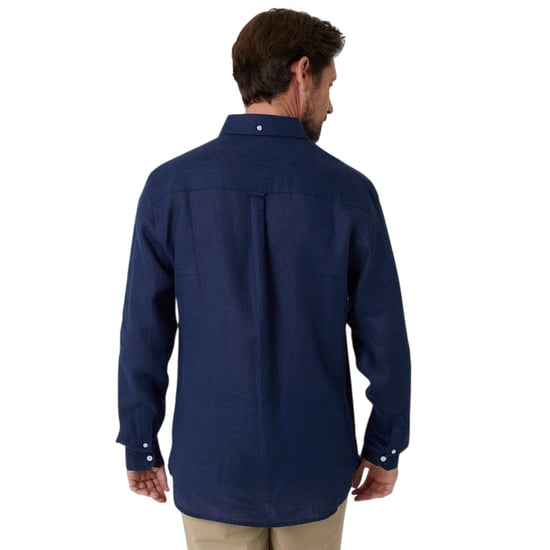 Saltwell Langärmeliges formelles Herren Oxford Hemd (Marine) - Image 2