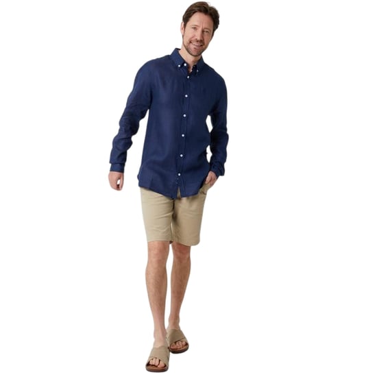Saltwell Langärmeliges formelles Herren Oxford Hemd (Marine) - Image 3