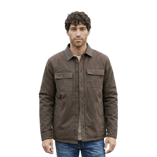 Threadbare - Hemdjacke für Herren (Schokolade) - Image 2