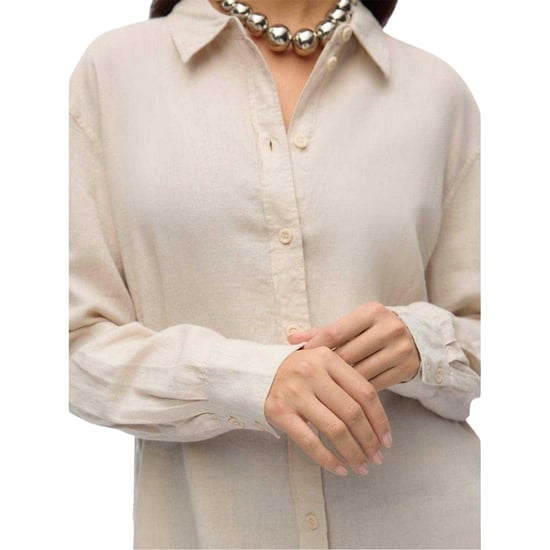 Vero Moda - Hemd für Damen, Leinen-Mischung, Regulär (Mondstrahl) - Image 3