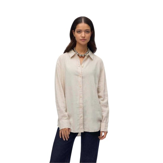 Vero Moda - Hemd für Damen, Leinen-Mischung, Regulär (Mondstrahl) - Image 4