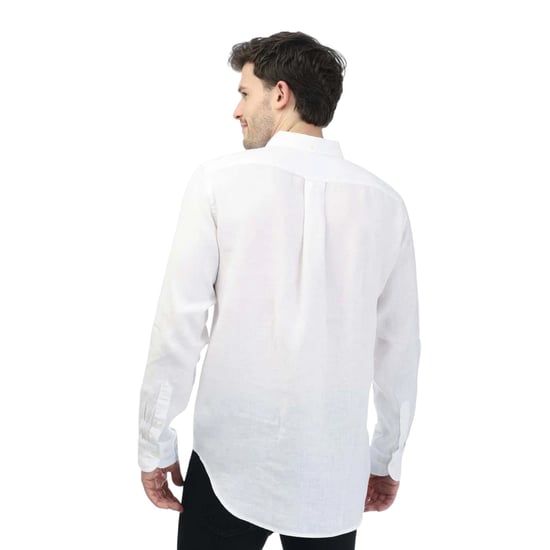 Gant - Hemd für Herren, Leinen, Regulär, Langärmlig (Weiß) - Image 2