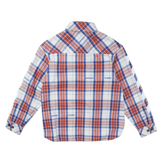 Off White - Hemd für Damen, Flanell (Rot/Blau/Weiß) - Image 2