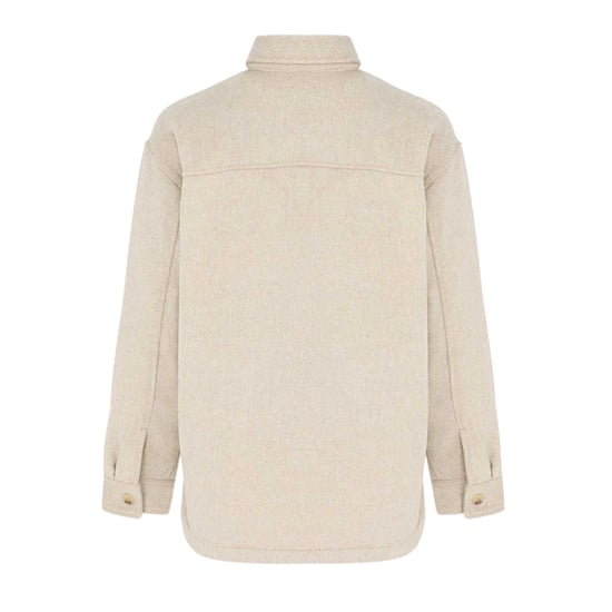 Miso - Hemd für Damen, Wolle, Langärmlig (Hellbeige) - Image 2