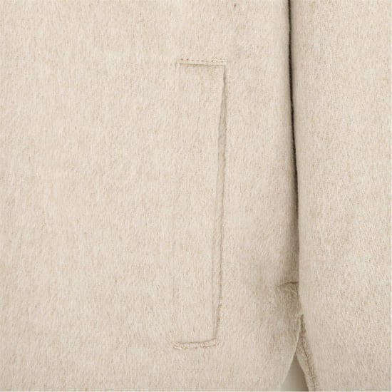 Miso - Hemd für Damen, Wolle, Langärmlig (Hellbeige) - Image 3